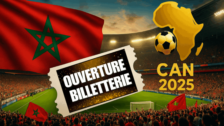 Les dates de la Billetterie de la CAN 2025 au Maroc